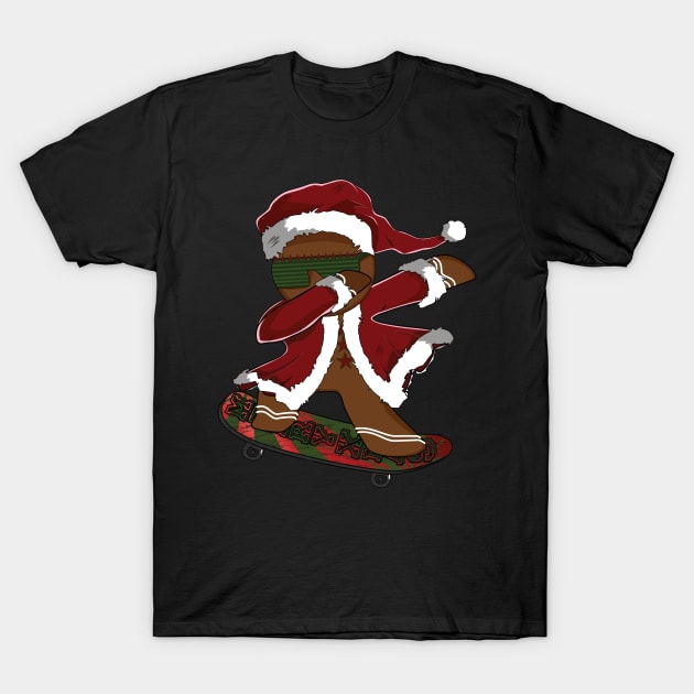 Dabbing Skater Gingerbread T-Shirt by tonyn1124